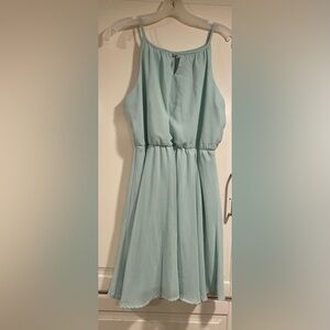 EUC Blue Rain Aqua Sleeveless midi dress size small